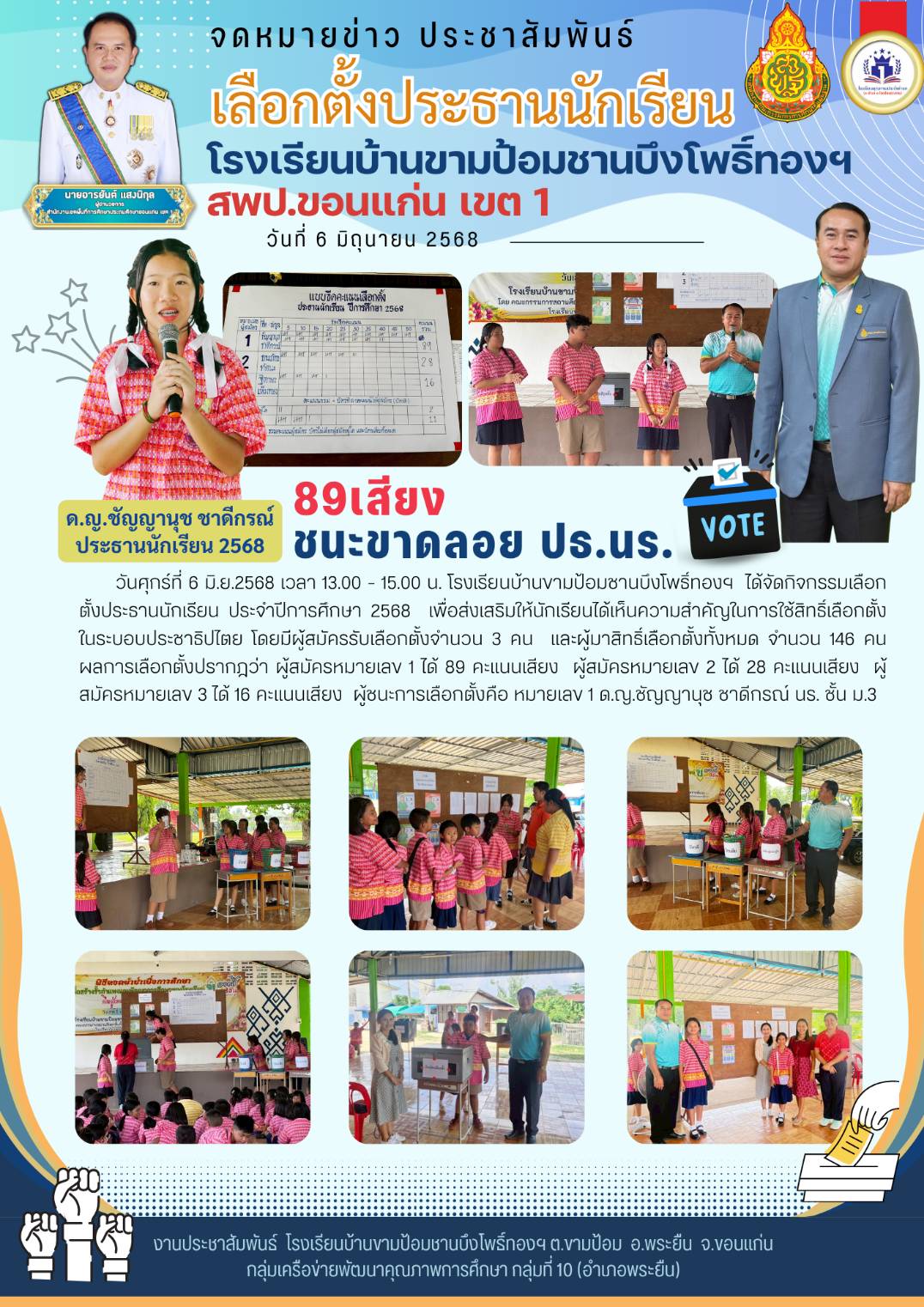 เลือกตั้งประธานนักเรียน