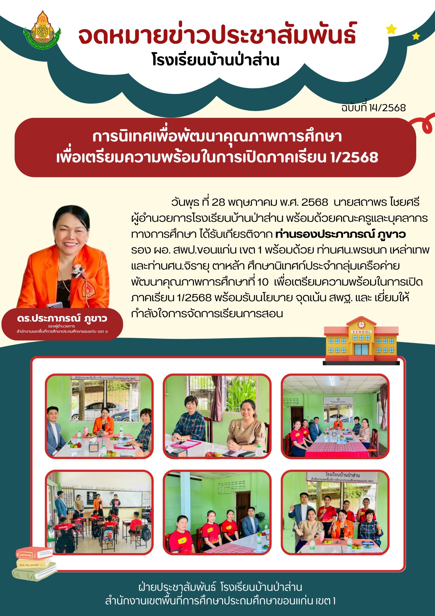 การนิเทศเพื่อพัฒนาคุณภาพการศึกษา เพื่อเตรียมค